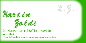 martin zoldi business card